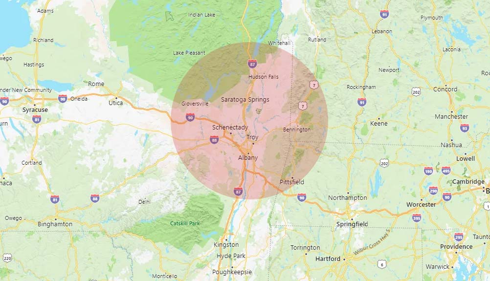 We currently service Upstate New York, including Warren, Saratoga, Washington, Schenectady, Albany, and Rensselaer Counties, and are centrally located in Queensbury, New York
